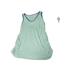 a.n.a Side-Ruched Colorblock Tank Top Plus Size 1X Msrp $26.00